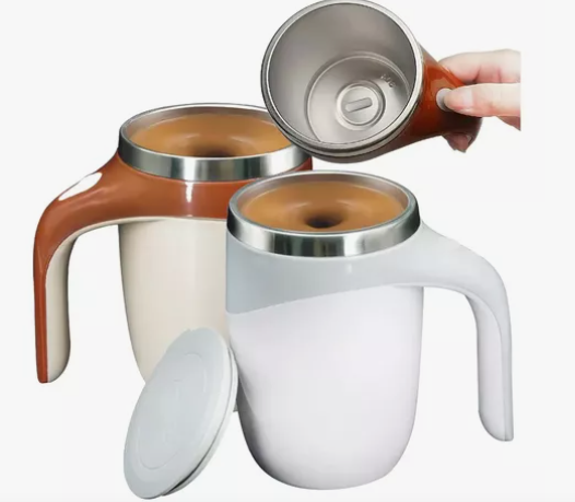 Vaso Mezclador Automático 100% Recargable con Tapa Antiderrames