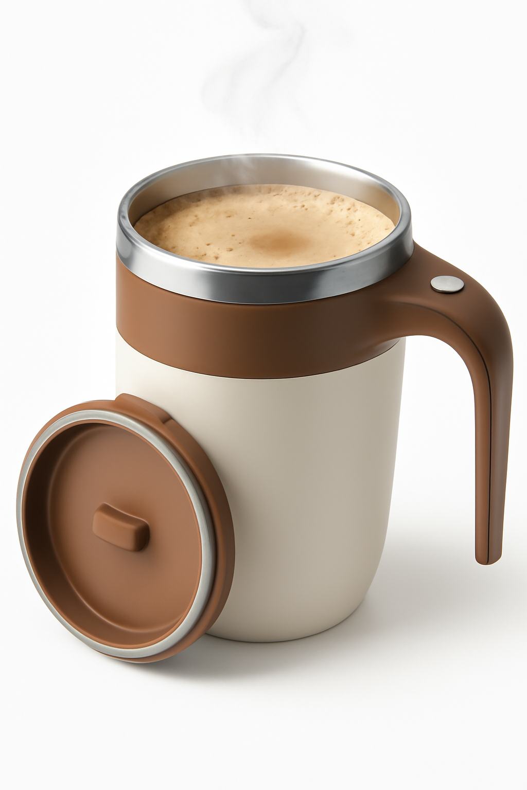 Vaso Mezclador Automático 100% Recargable con Tapa Antiderrames